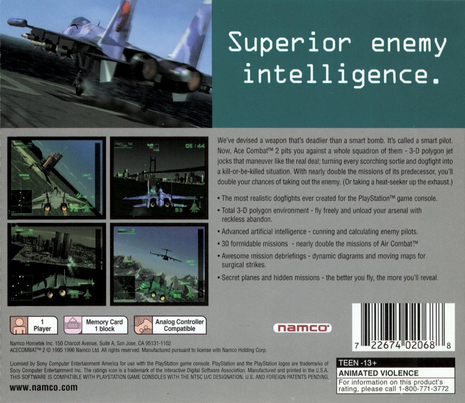 Ace Combat 2 - PlayStation - Image 2