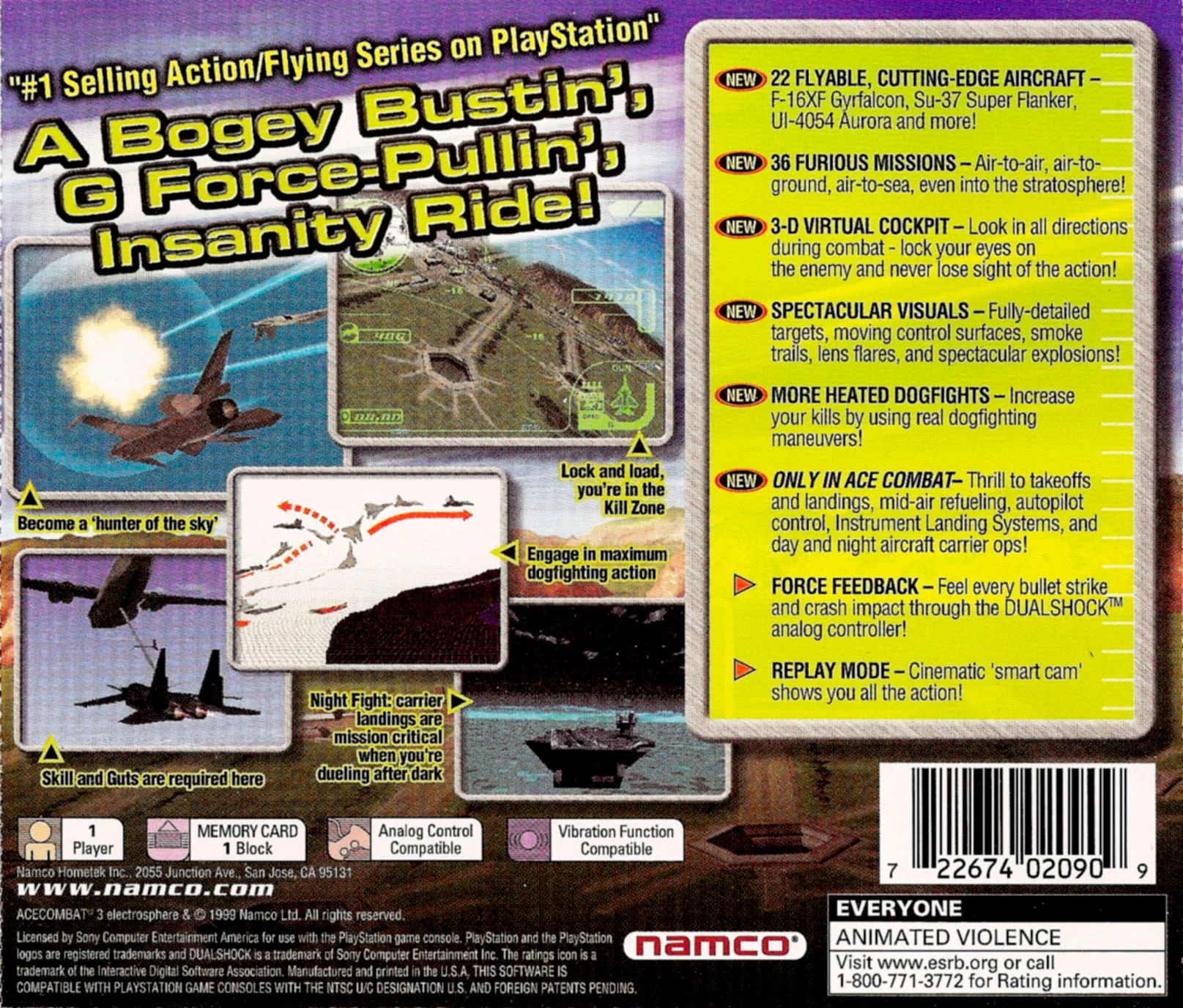 Ace Combat 3 Electrosphere - PlayStation - Image 2