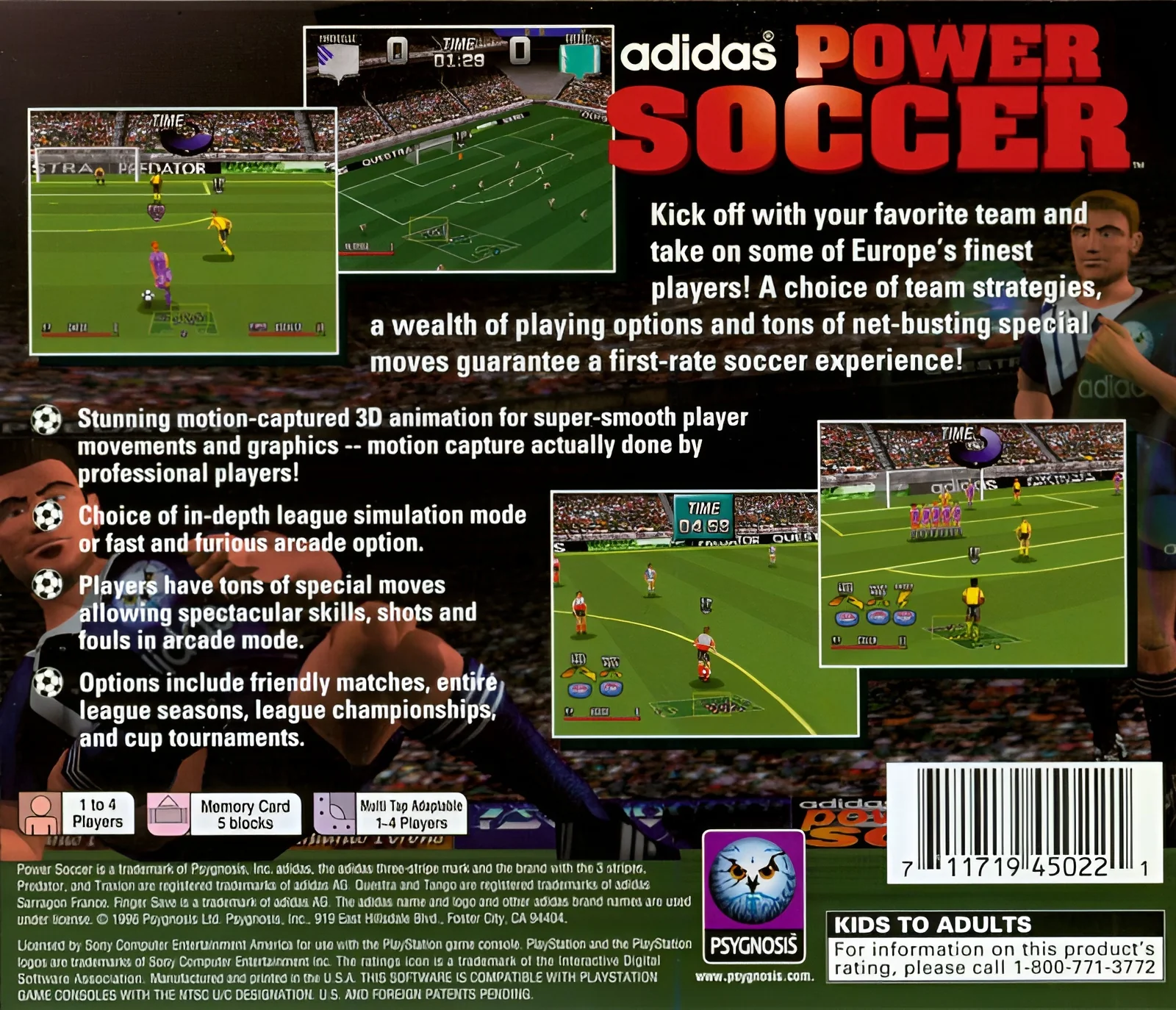 Adidas Power Soccer - PlayStation - Image 2