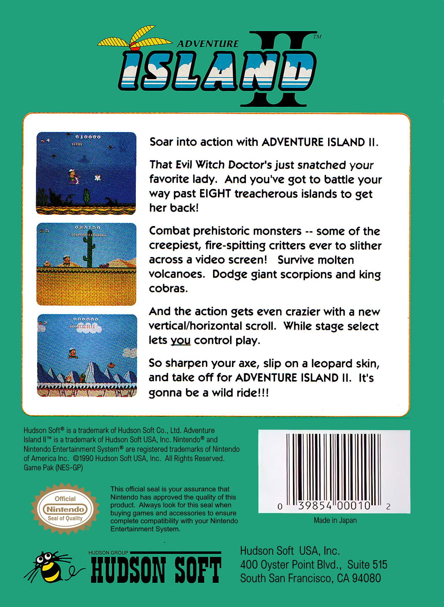 Adventure Island II - NES - Image 2