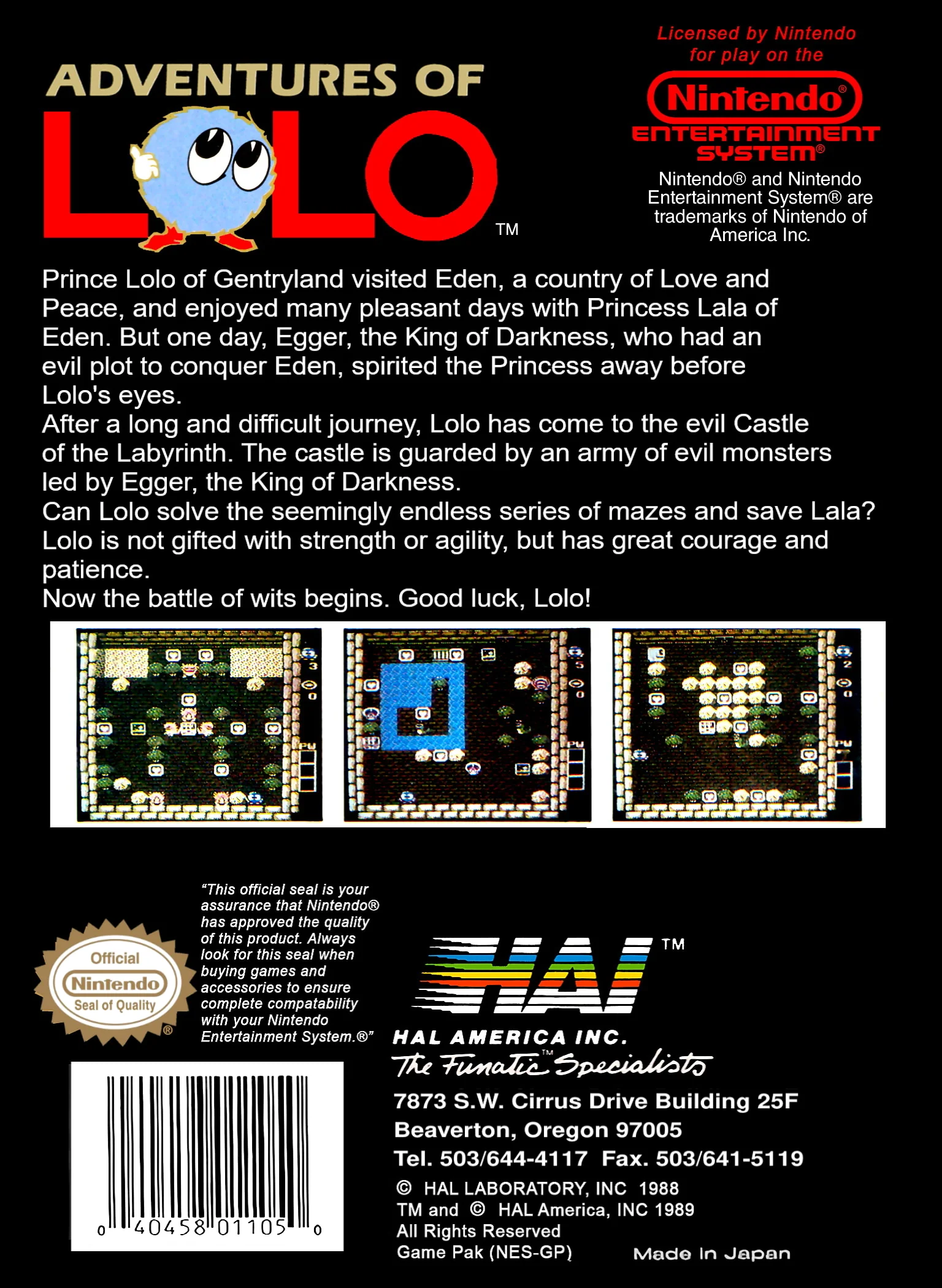 Adventures of Lolo - NES - Image 2