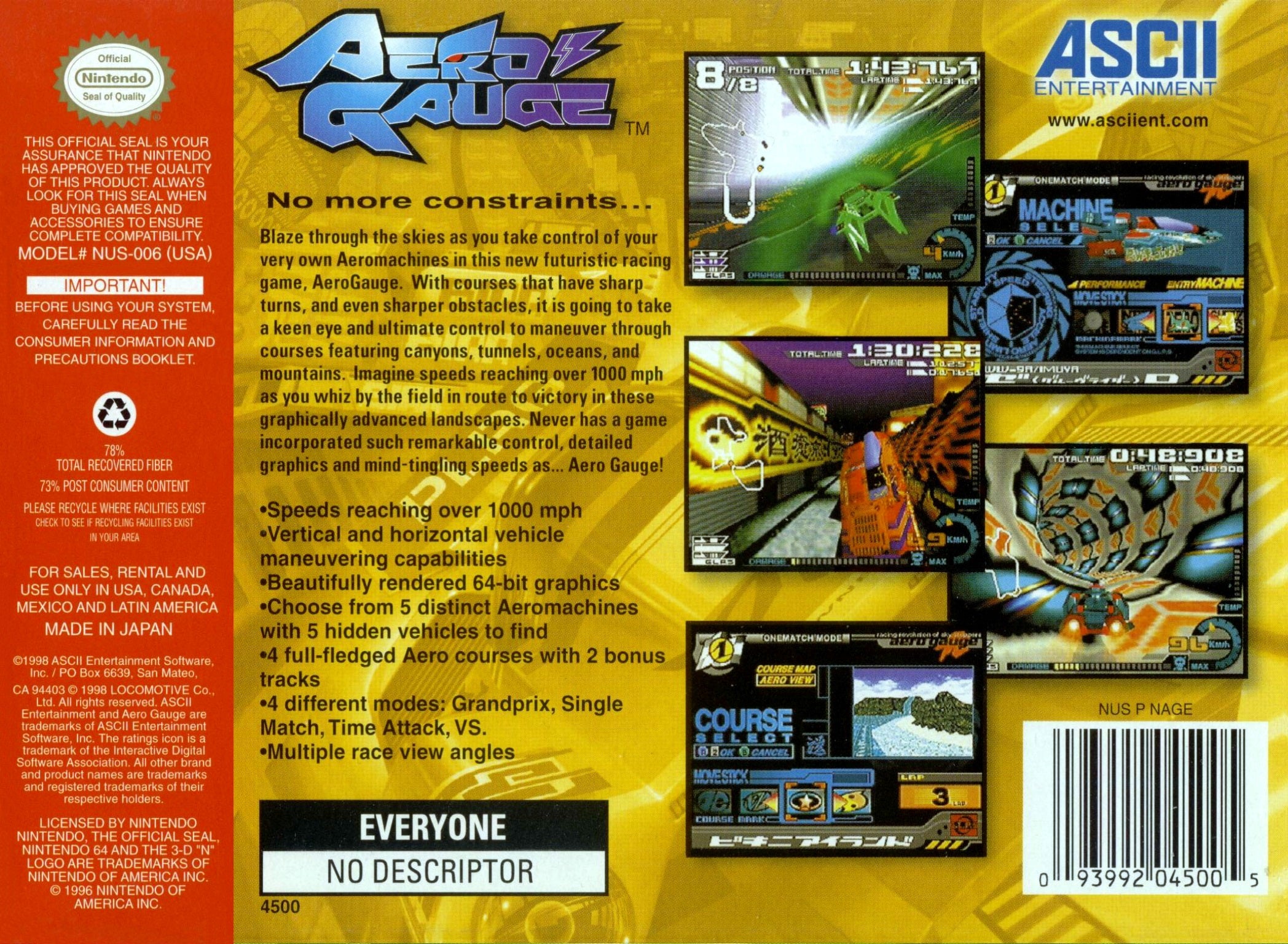 Aero Gauge - Nintendo 64 - Image 2