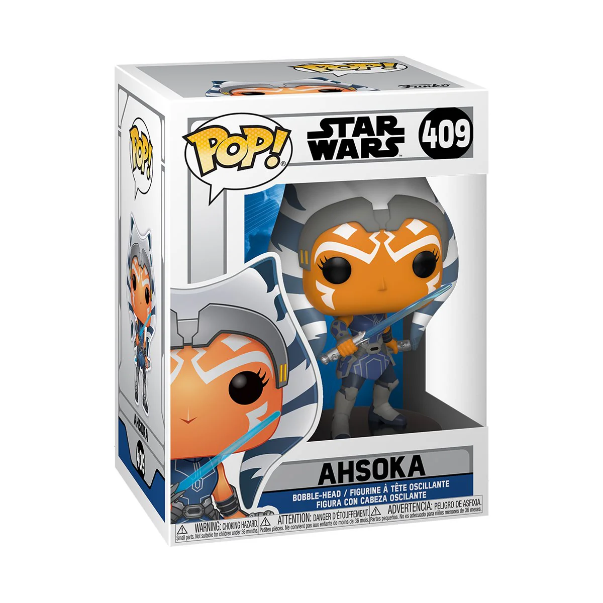 Funko Pop! Star Wars: The Clone Wars Ahsoka Tano Vinyl Figure - Image 3