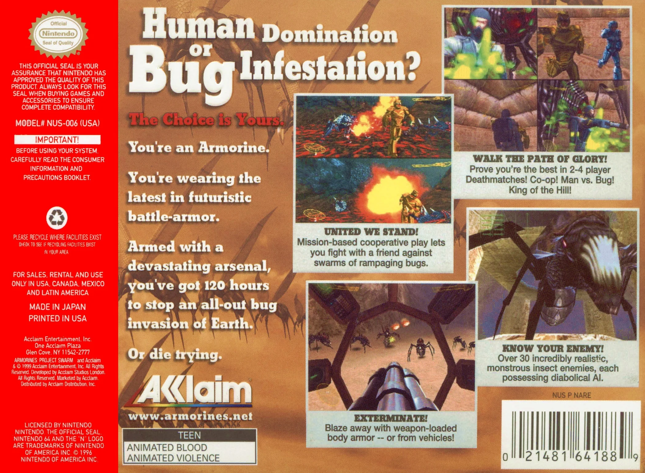Armorines Project SWARM - Nintendo 64 - Image 2