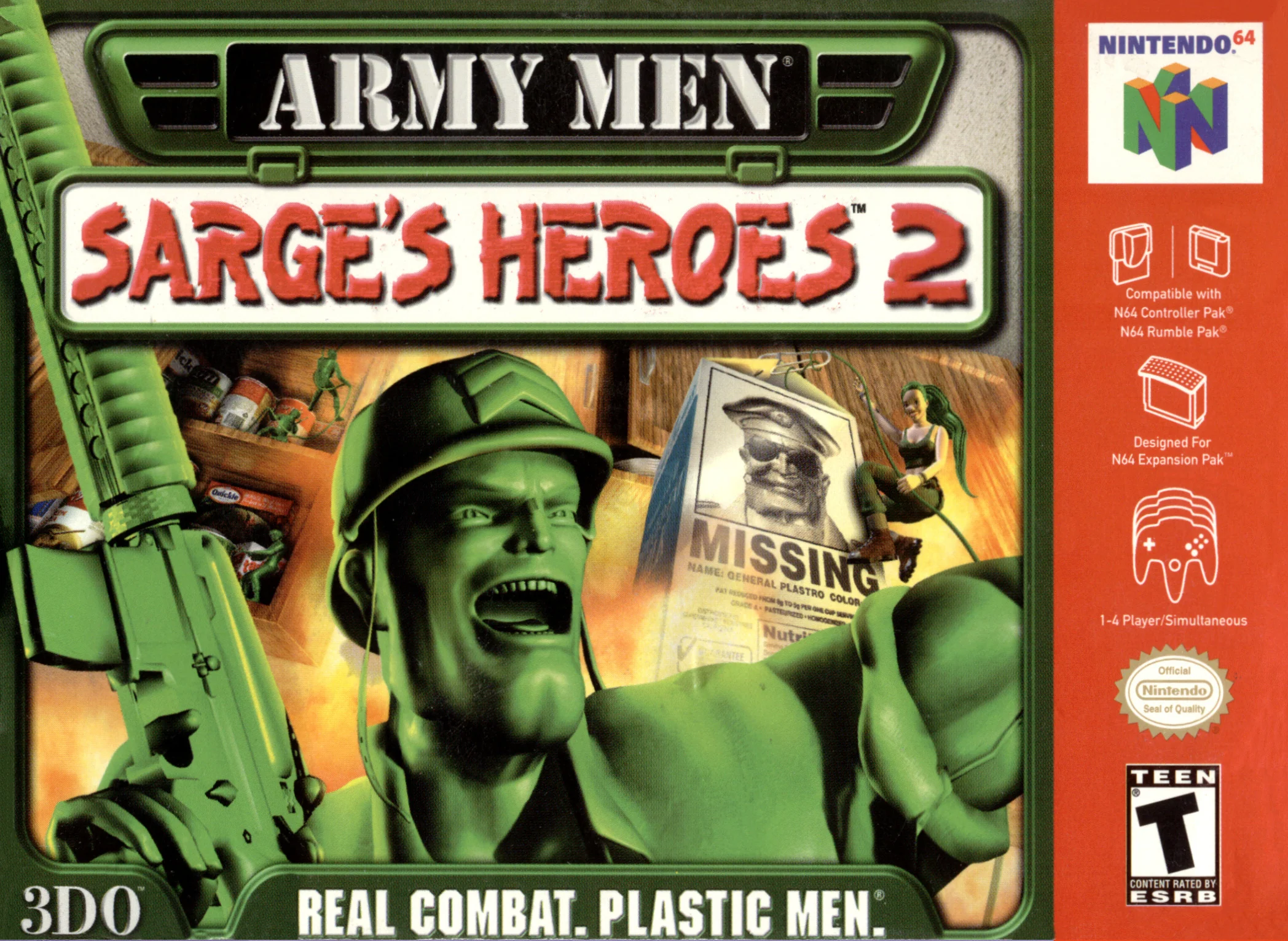 Army Men Sarge's Heroes 2 - Nintendo 64