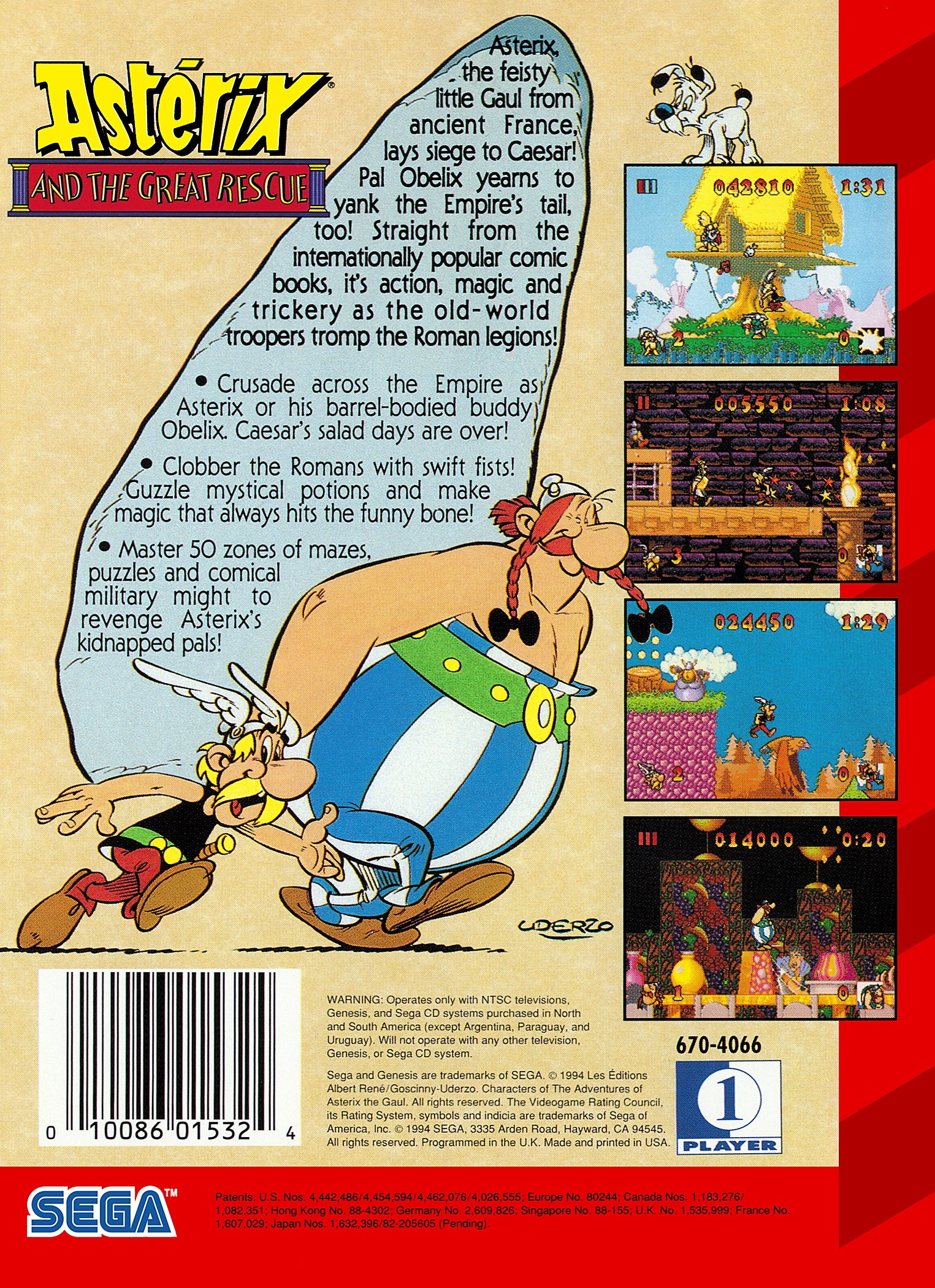 Asterix and the Great Rescue - Sega Genesis - Image 2