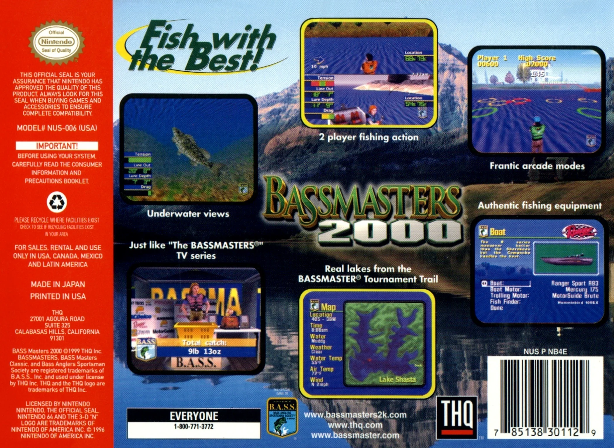 Bass Masters 2000 - Nintendo 64 - Image 2