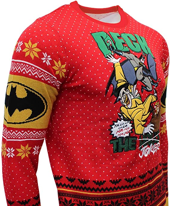 Batman Deck the Joker Jumper / Ugly Christmas Sweater - Small - Image 3