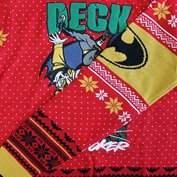 Batman Deck the Joker Jumper / Ugly Christmas Sweater - Small - Image 4