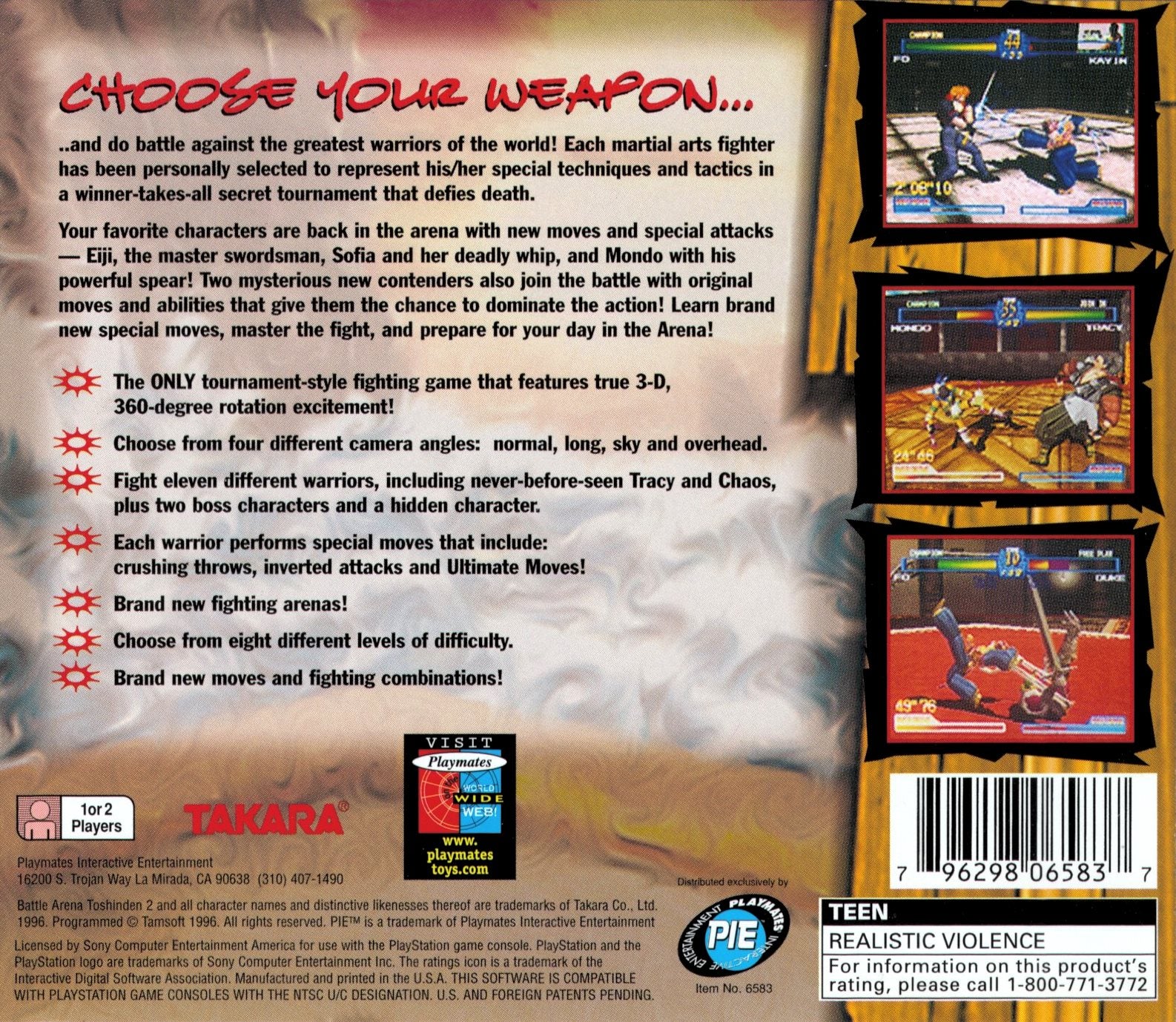 Battle Arena Toshinden 2 - PlayStation - Image 2