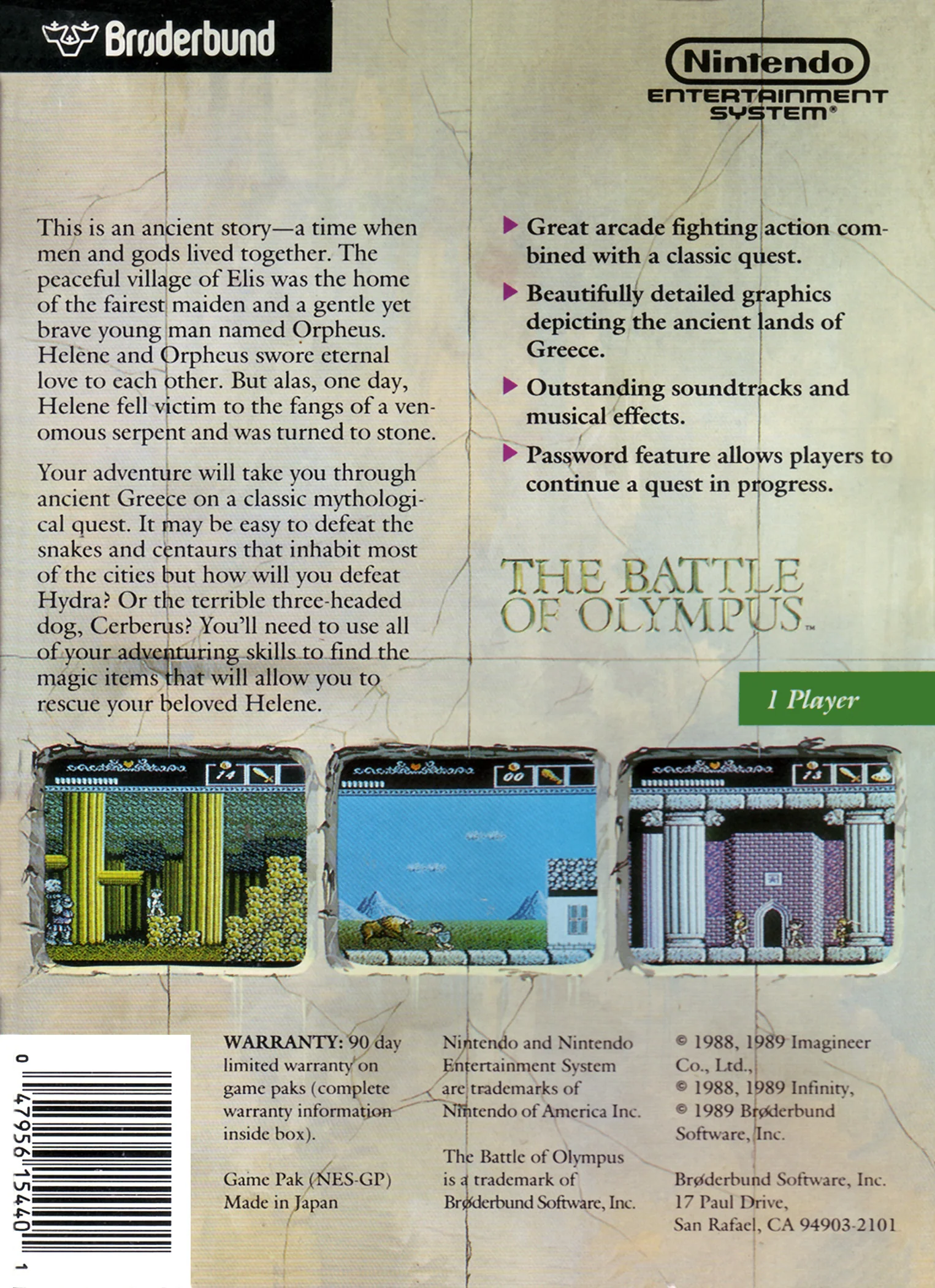 Battle of Olympus - NES - Image 2