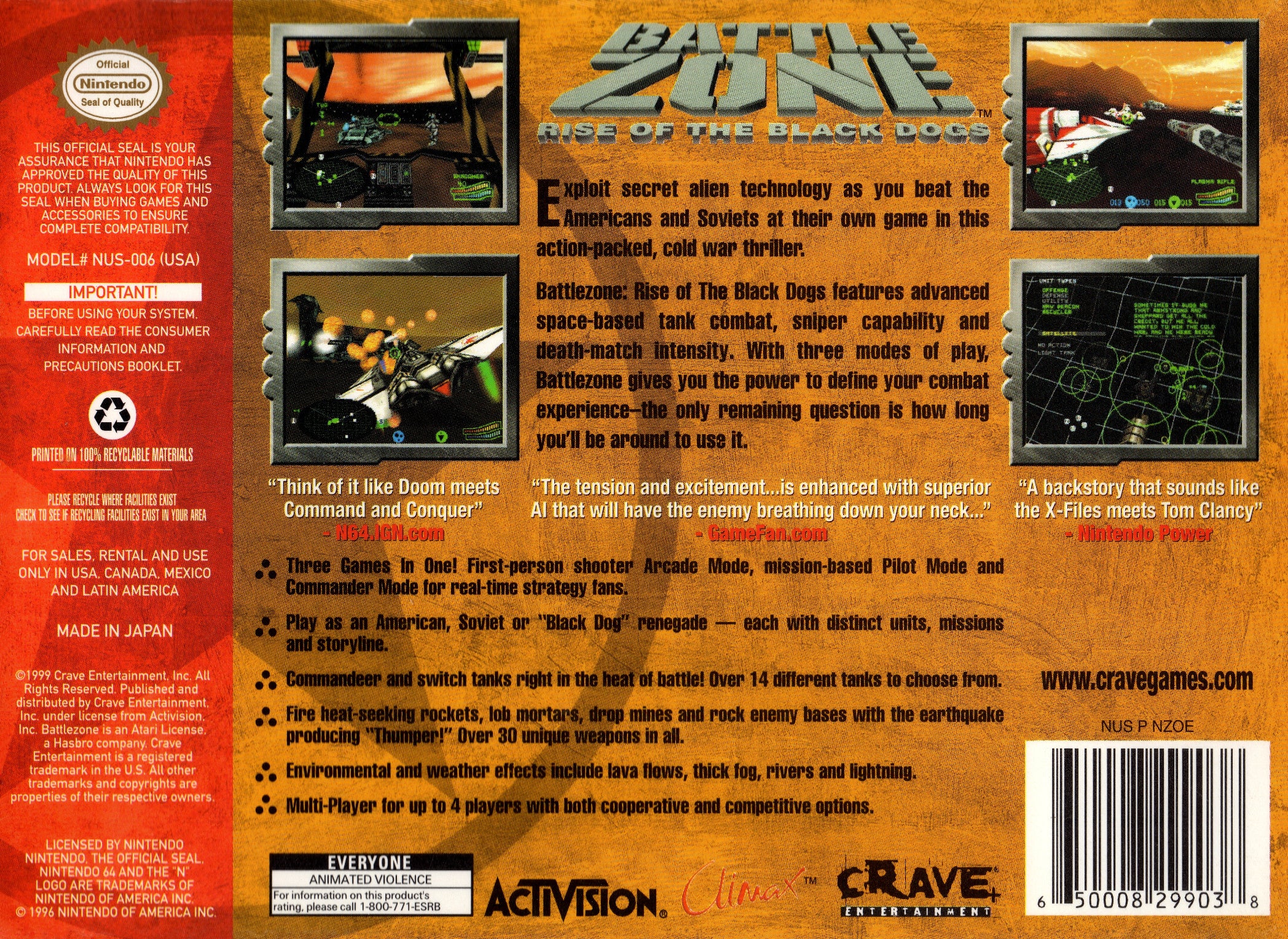 Battlezone: Rise of the Black Dogs - Nintendo 64 - Image 2