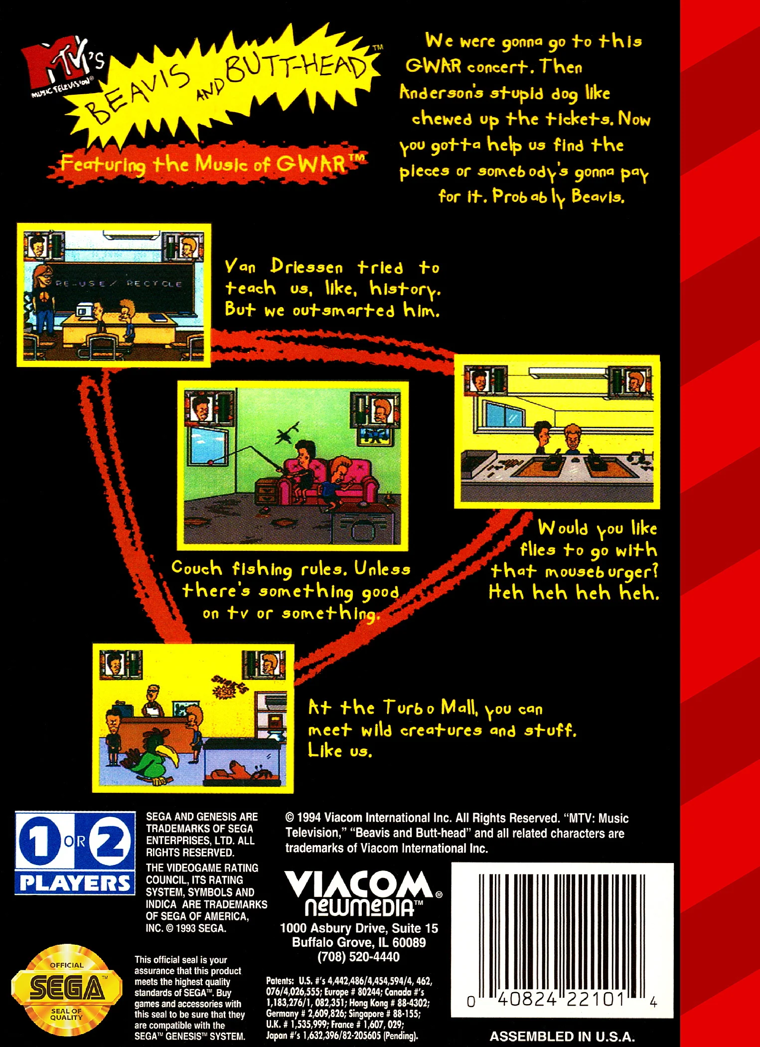 Beavis and Butthead - Sega Genesis - Image 2