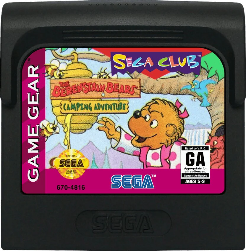 Berenstain Bears Camping Adventures - Sega Game Gear - Image 3