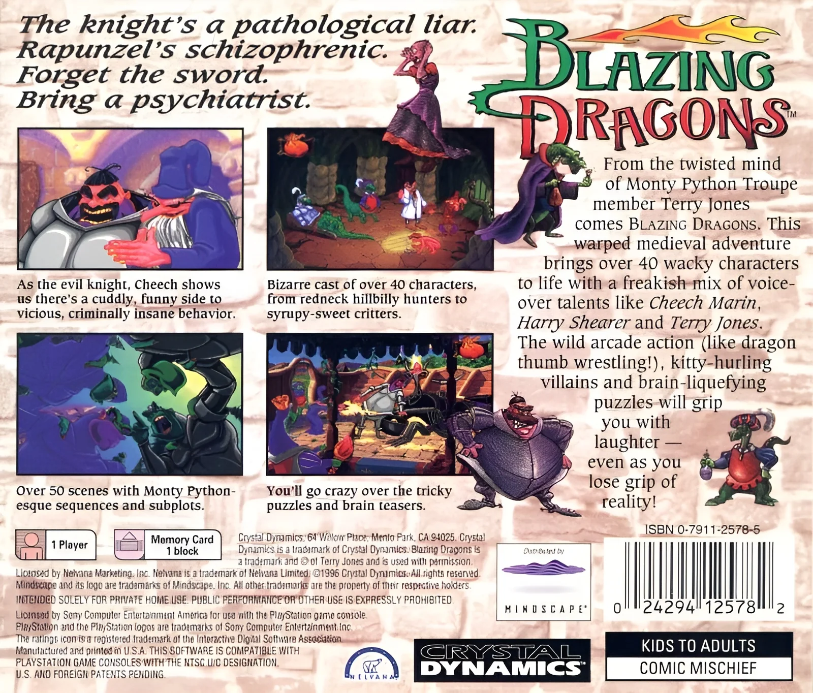 Blazing Dragons - PlayStation - Image 2