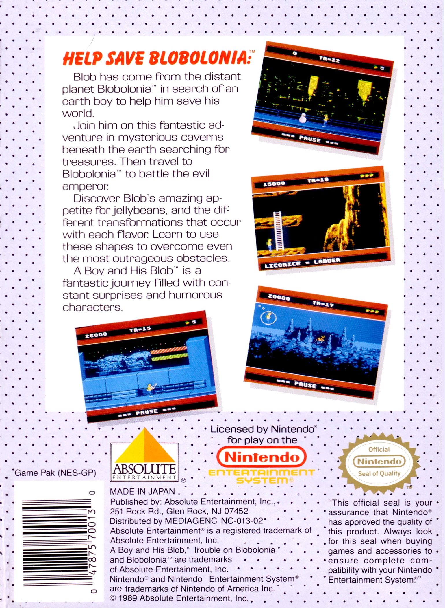 A Boy and His Blob Trouble on Blobolonia - NES - Image 2