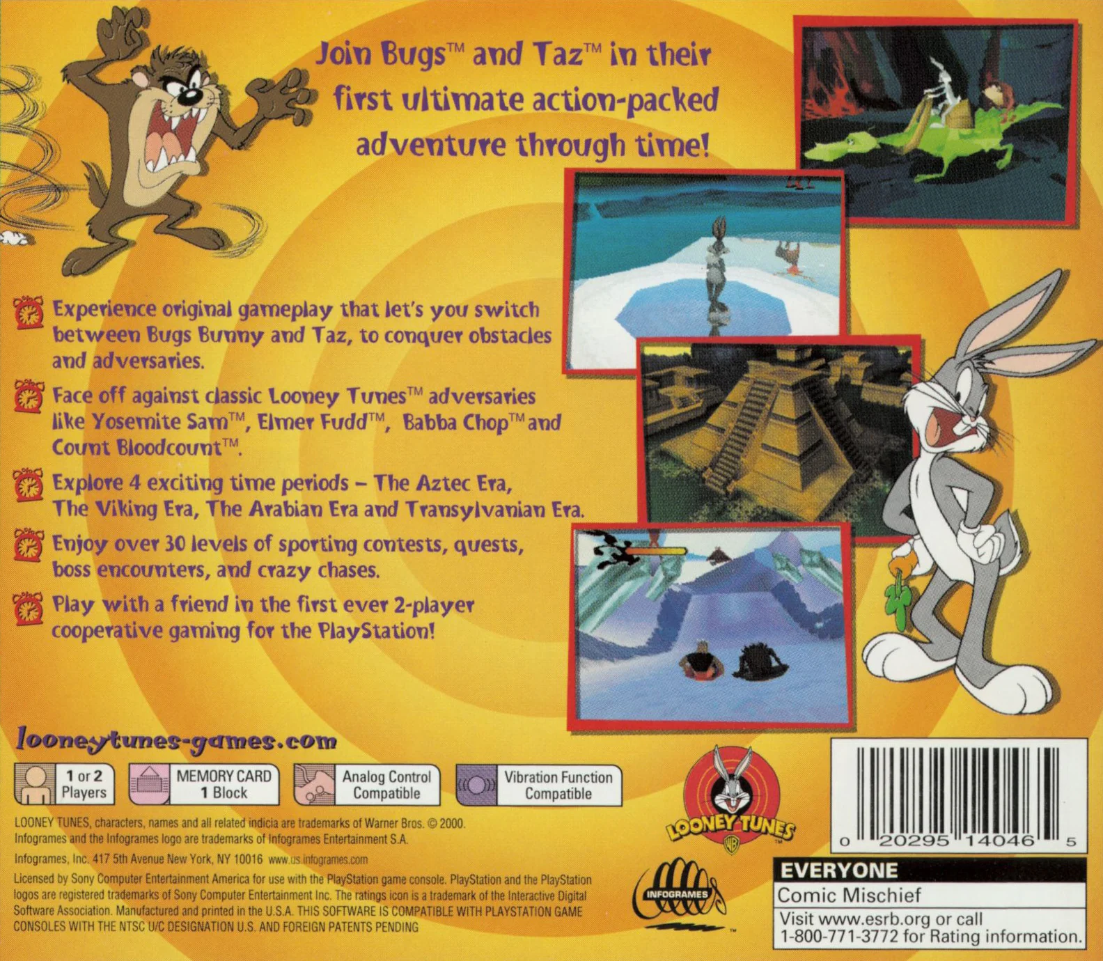 Bugs Bunny and Taz Time Busters - PlayStation - Image 2