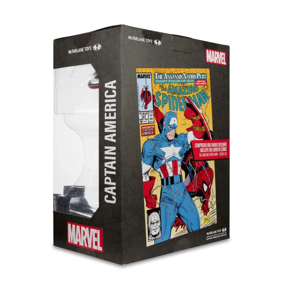 Marvel Wave 1 Captain America The Amazing Spider-Man #323 1:6 Scale Posed Figure - Image 3