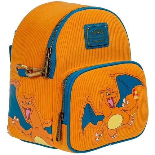Pokemon Charizard Corduroy Convertible Mini-Backpack - Entertainment Earth Exclusive - Image 2