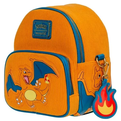 Pokemon Charizard Corduroy Convertible Mini-Backpack - Entertainment Earth Exclusive - Image 3