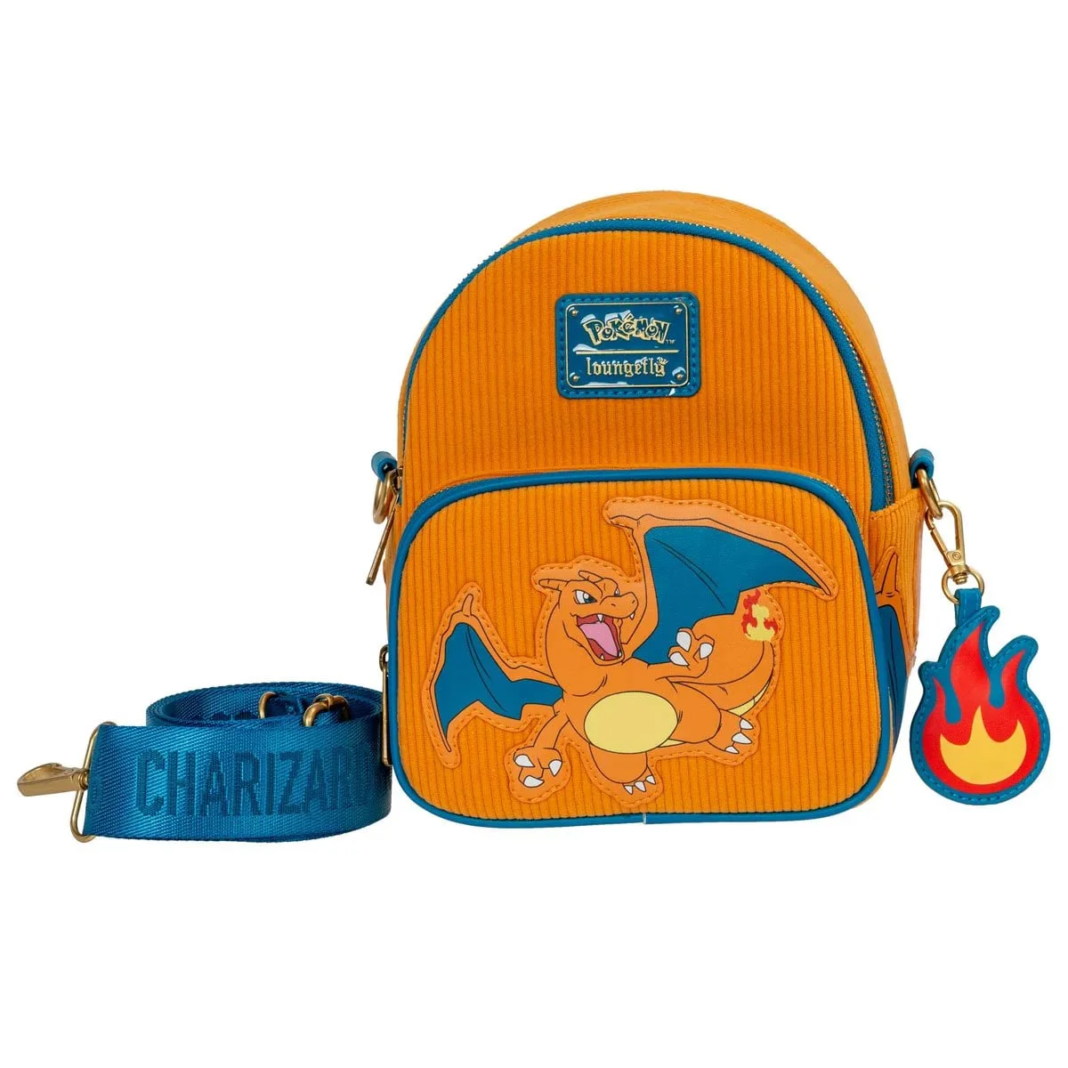 Pokemon Charizard Corduroy Convertible Mini-Backpack - Entertainment Earth Exclusive - Image 5