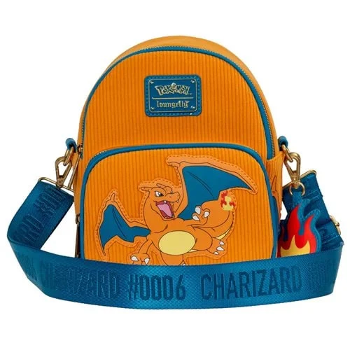 Pokemon Charizard Corduroy Convertible Mini-Backpack - Entertainment Earth Exclusive - Image 6