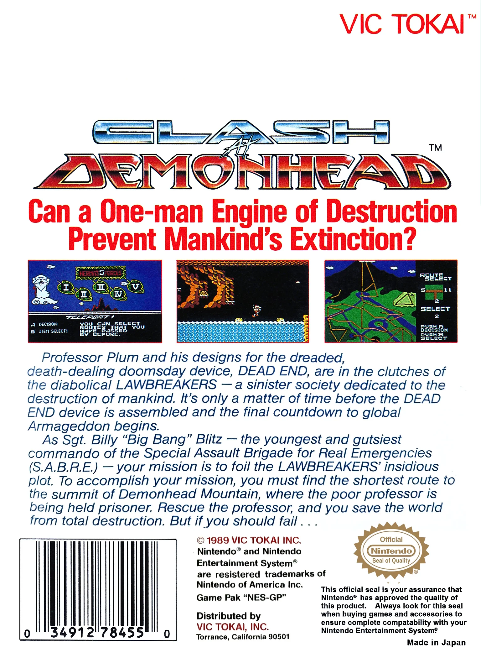 Clash at Demonhead - NES - Image 2