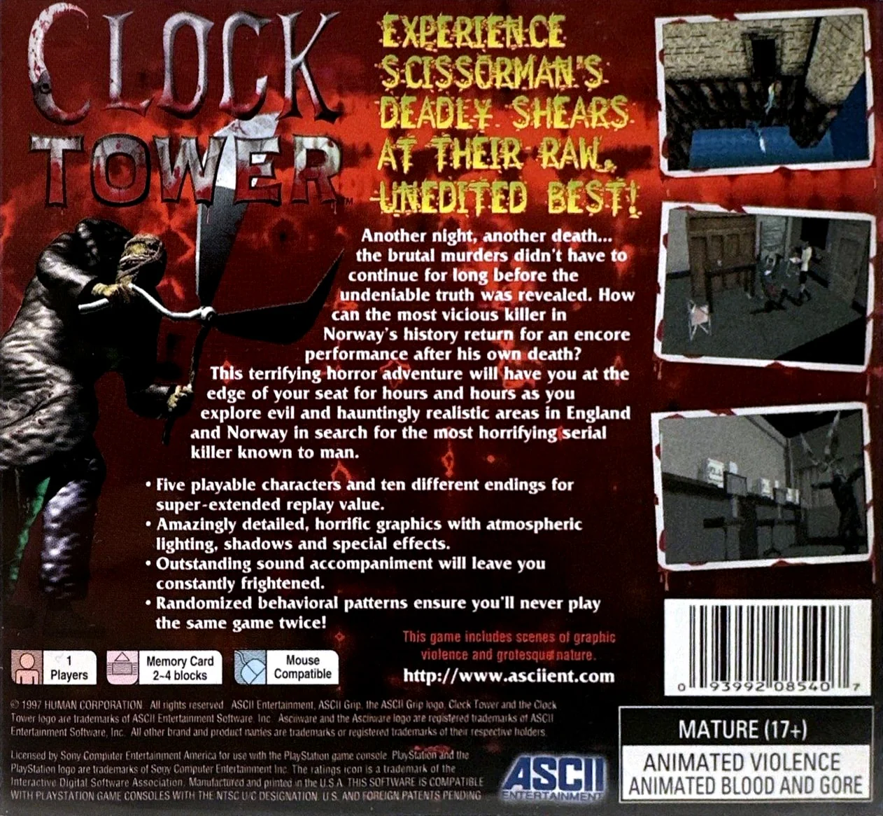 Clock Tower - PlayStation - Image 2