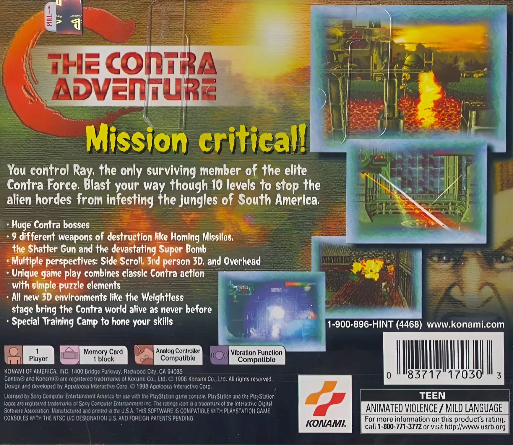 Contra Adventure - PlayStation - Image 2