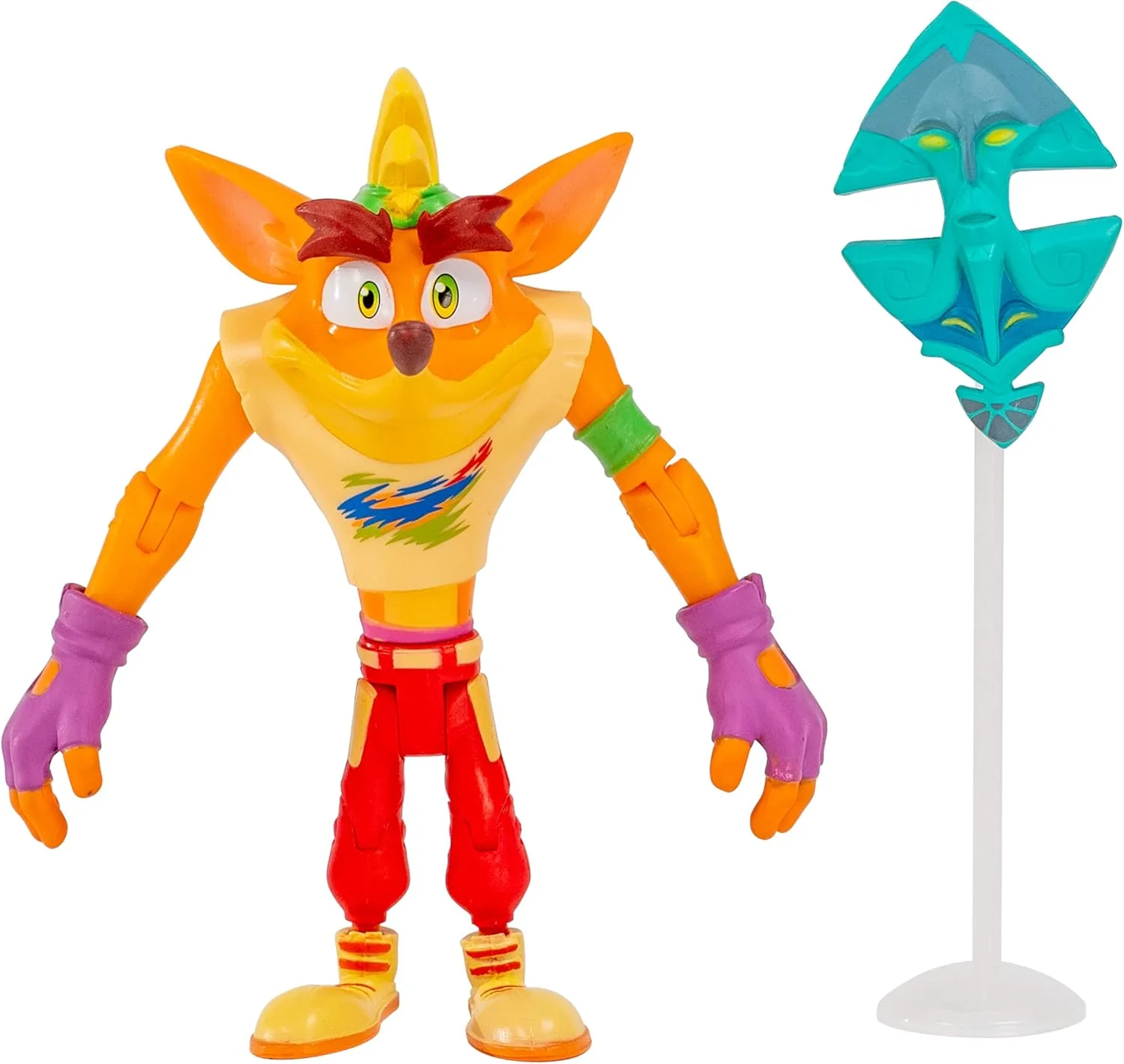 Crash Bandicoot Action Figure: Retro Crash with Mask - Image 3