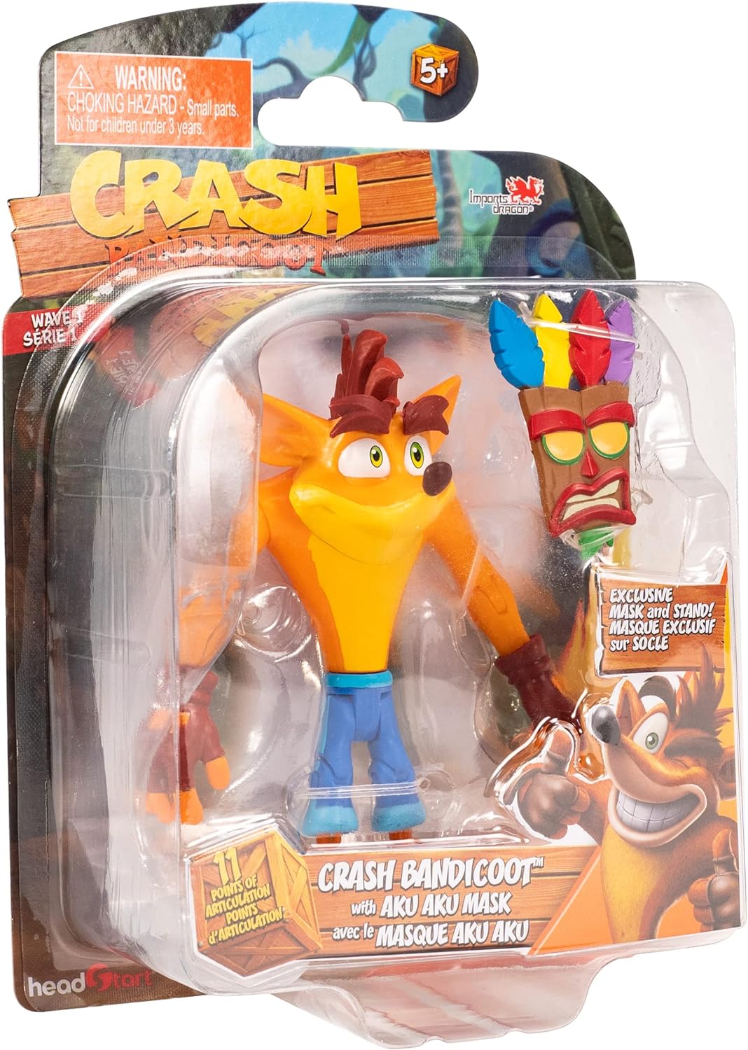 Crash Bandicoot with Mask 11cm Action Figure - Image 2
