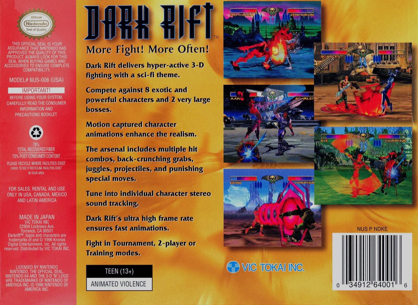 Dark Rift - Nintendo 64 - Image 2