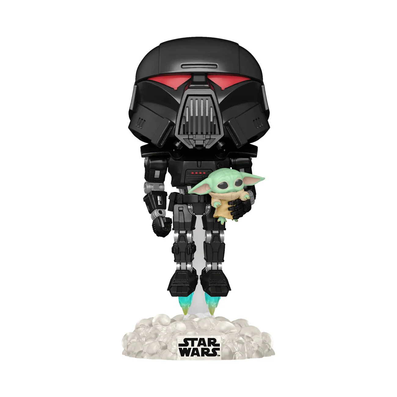Funko Pop! Star Wars Dark Trooper with Grogu Vinyl Figure