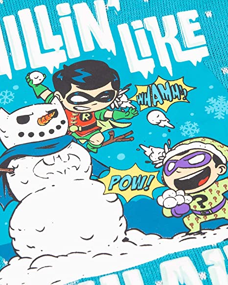 DC Comics 'Chillin like a Villain' Kids Jumper / Ugly Christmas Sweater - Ages 5-6 - Image 4