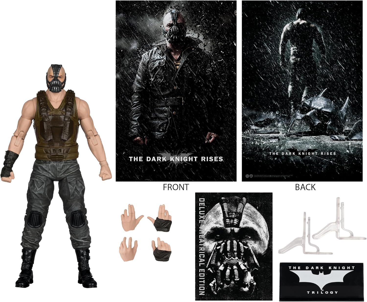 McFarlane DC Multiverse Deluxe Theatrical Edition Wave 3 The Dark Knight Rises Bane 7" Scale Action Figure - Image 3
