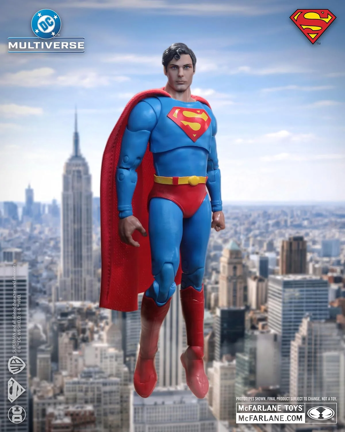 McFarlane DC Multiverse Deluxe Theatrical Edition Wave 3 Superman: The Movie 1978 Superman 7" Scale Action Fig - Image 2