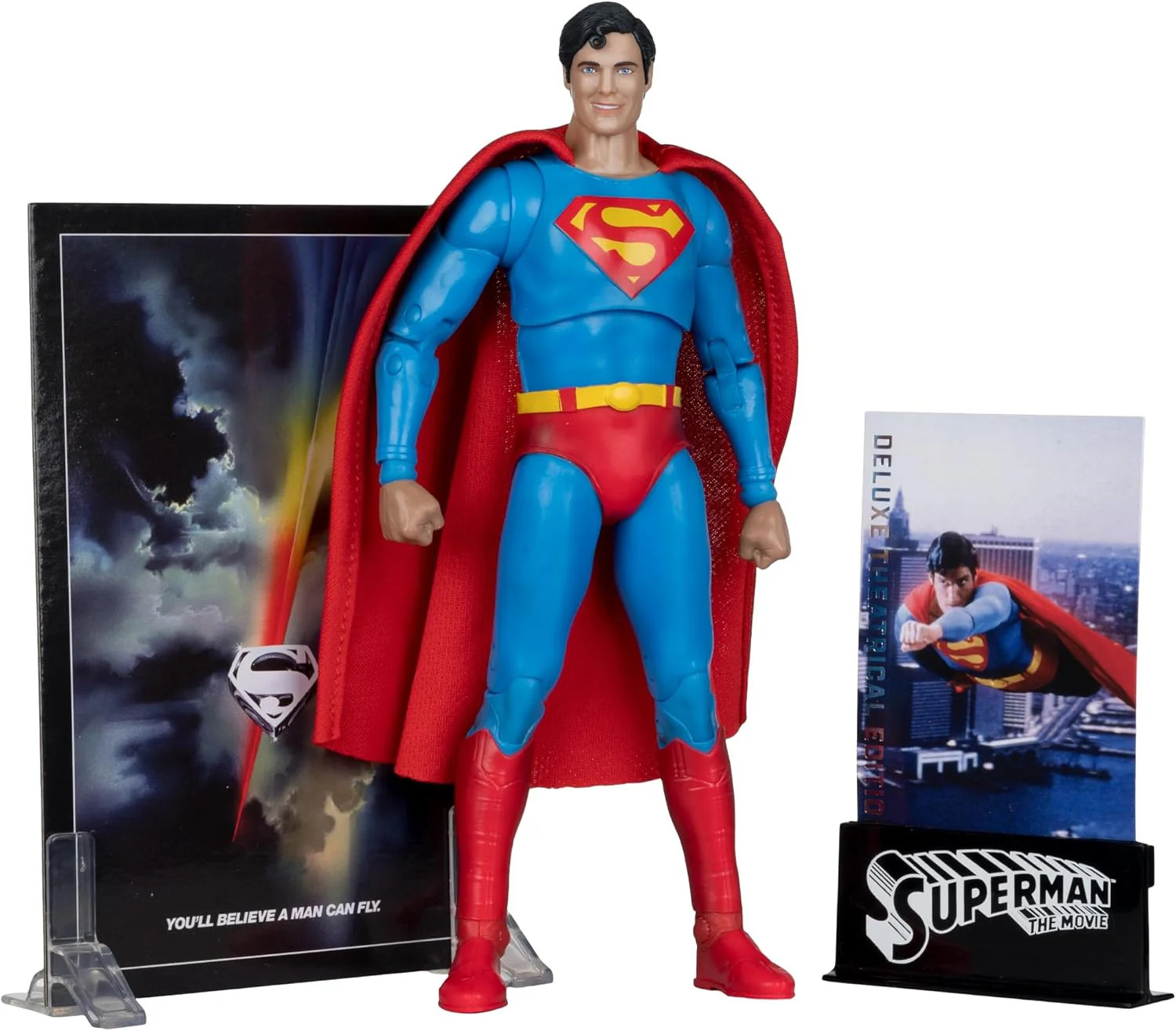 McFarlane DC Multiverse Deluxe Theatrical Edition Wave 3 Superman: The Movie 1978 Superman 7" Scale Action Fig - Image 6
