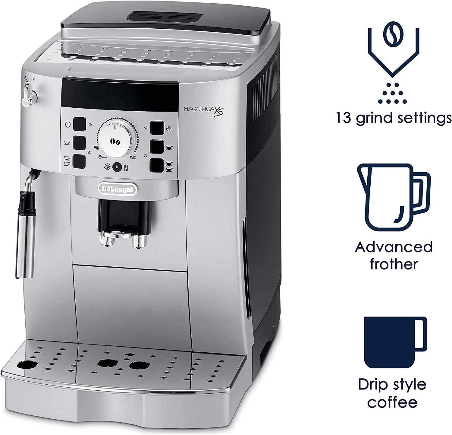 De'Longhi ECAM22110SB Espresso Machine, 13.8", Silver - Image 3
