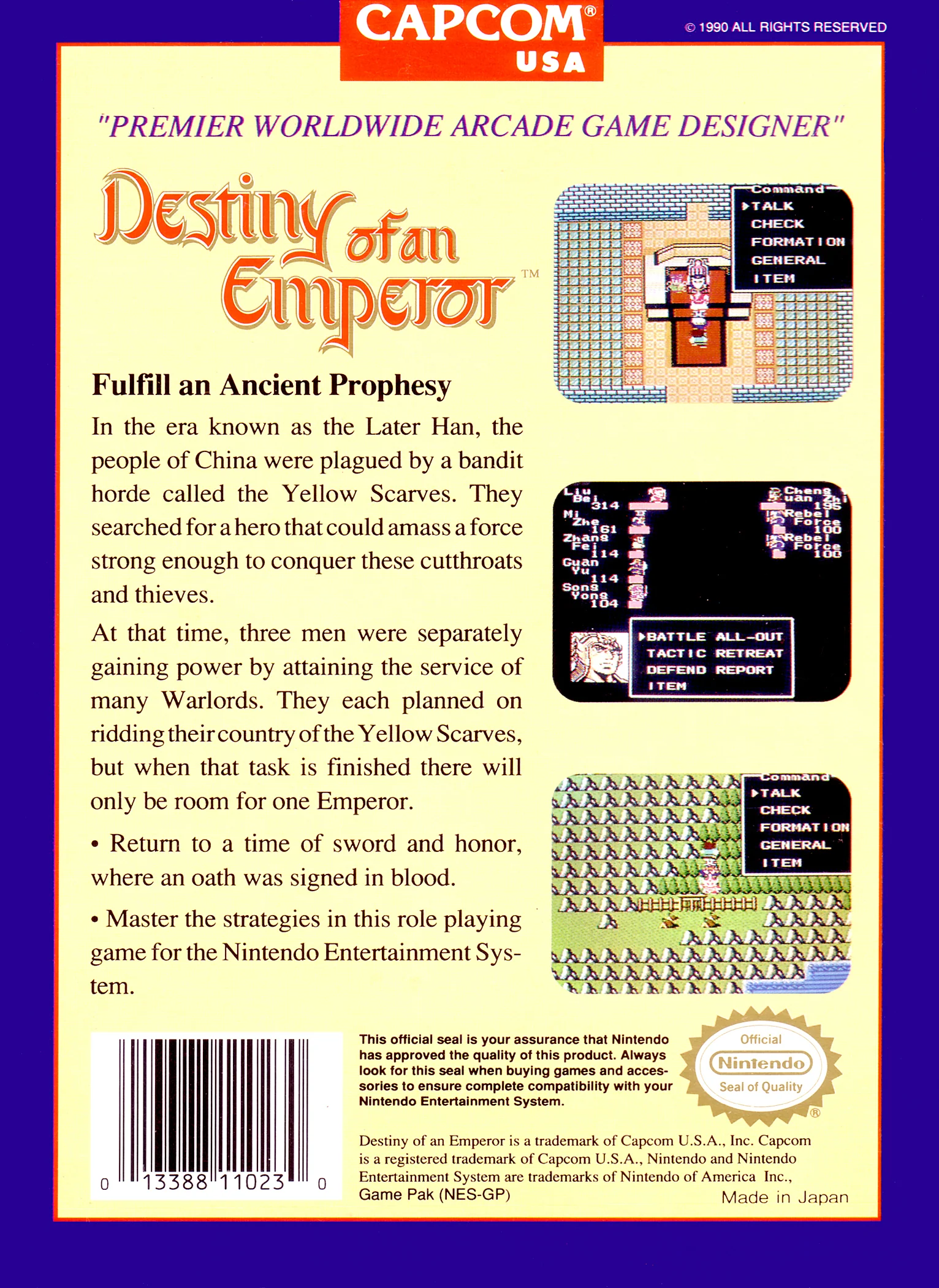 Destiny of An Emperor - NES - Image 2