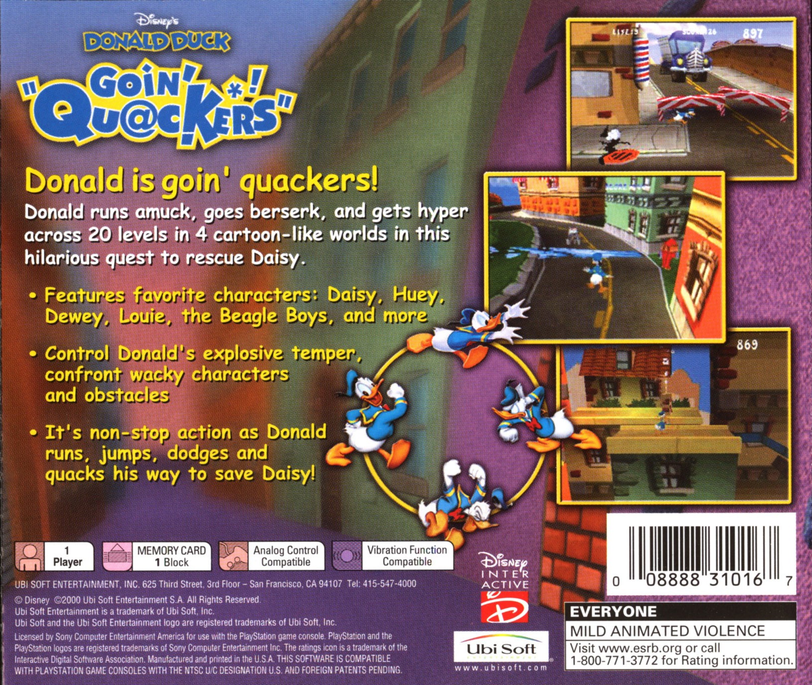Donald Duck Going Quackers - PlayStation - Image 2