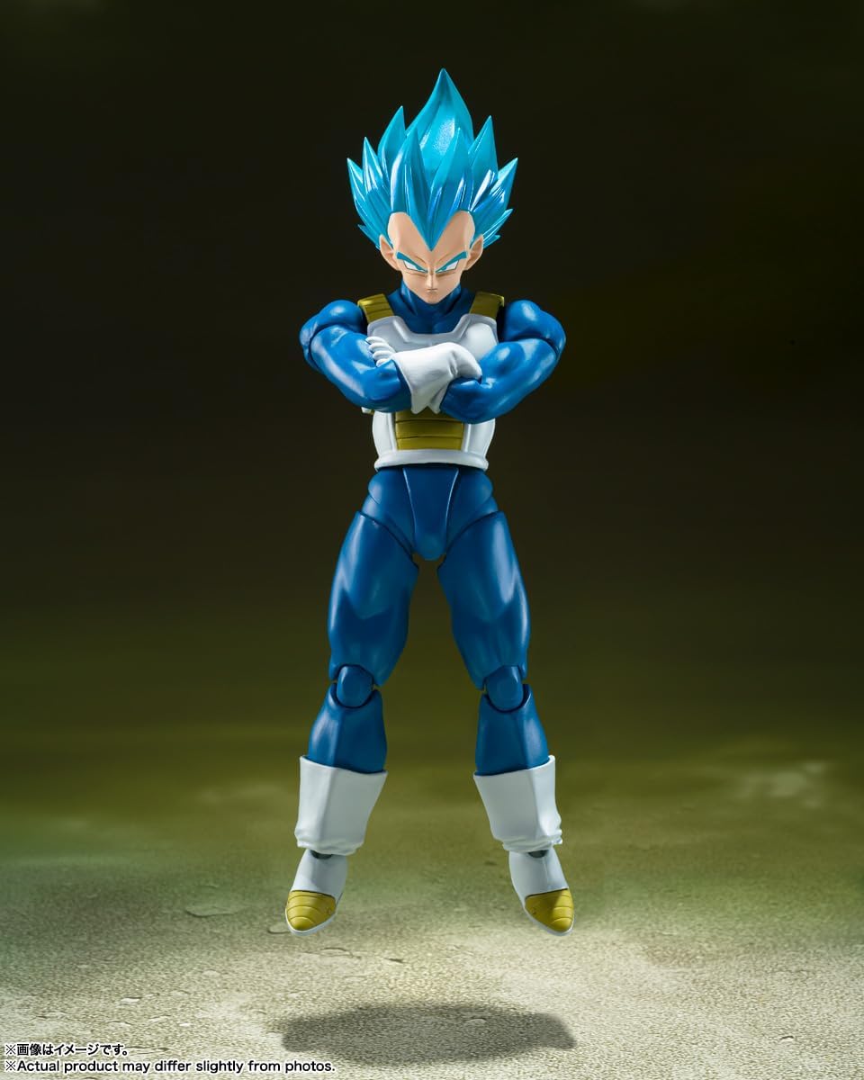 S.H.Figuarts Dragon Ball Super Super Saiyan God Vegeta Unwavering Saiyan Pride Action Figure - Image 4