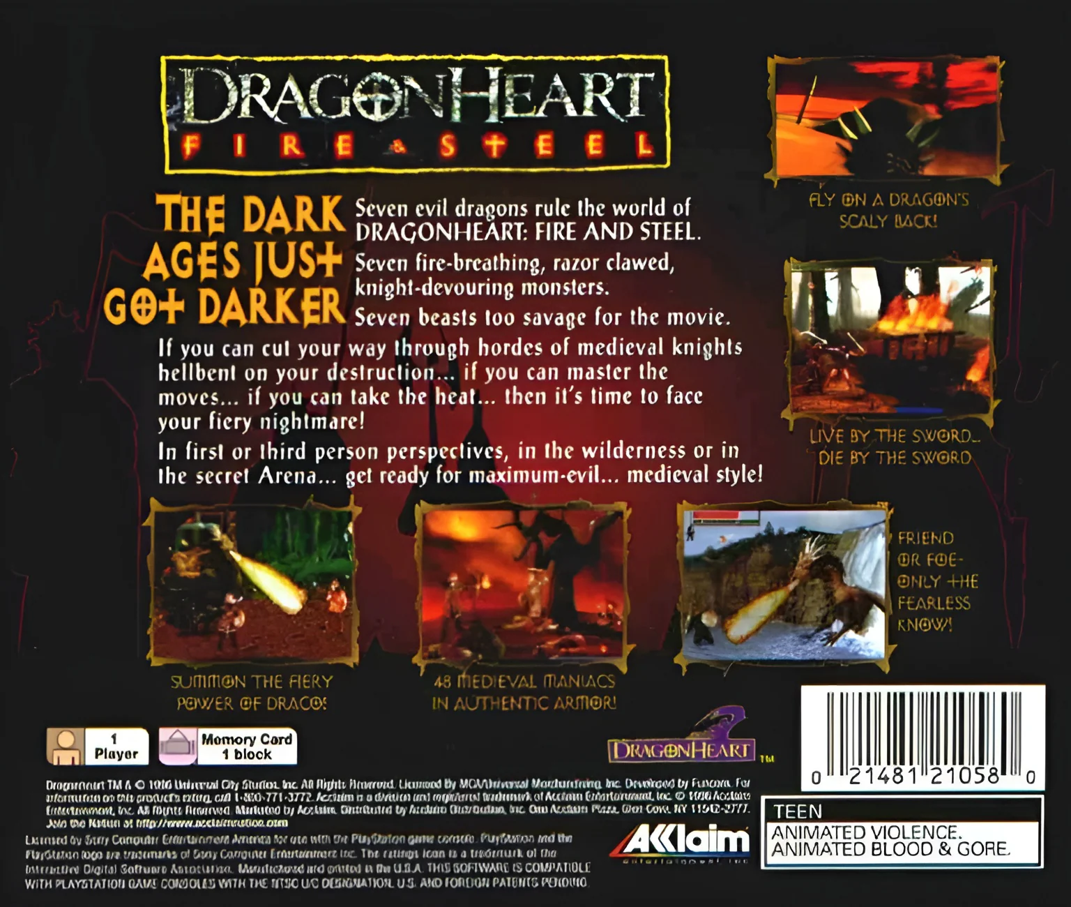 Dragonheart Fire & Steel - PlayStation - Image 2
