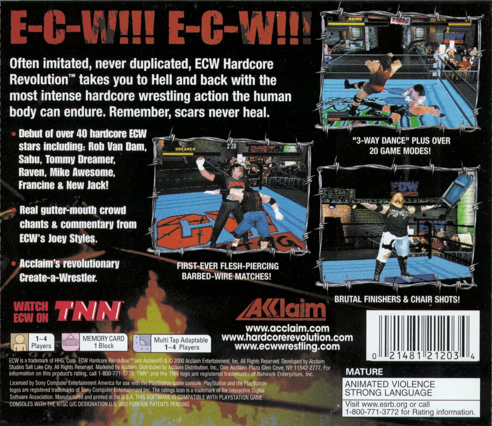 ECW Hardcore Revolution - PlayStation - Image 2