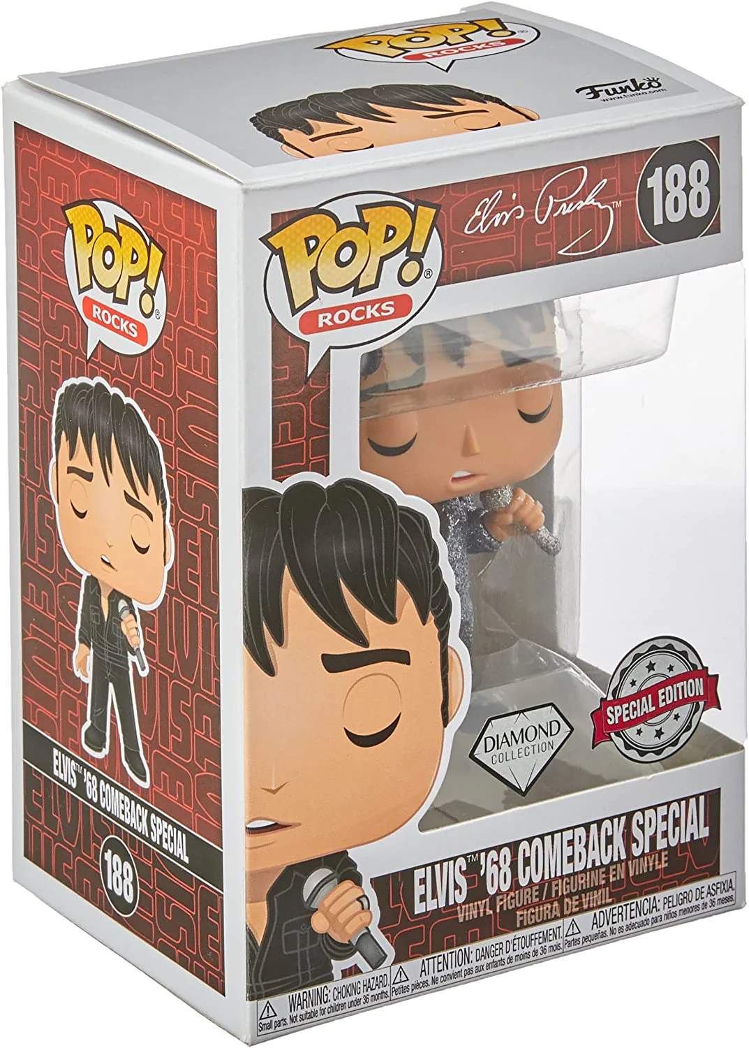 Funko Pop! Elvis Presley Elvis '68 Comeback Special Vinyl Figure - Image 4