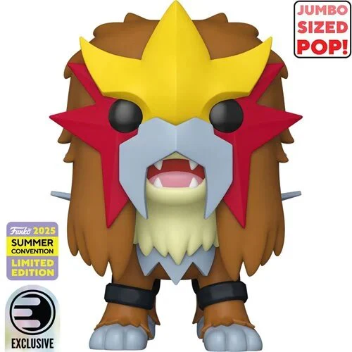Funko Pop! Pokemon Entei Jumbo 10" 2025 Convention Exclusive Vinyl Figure - Image 2