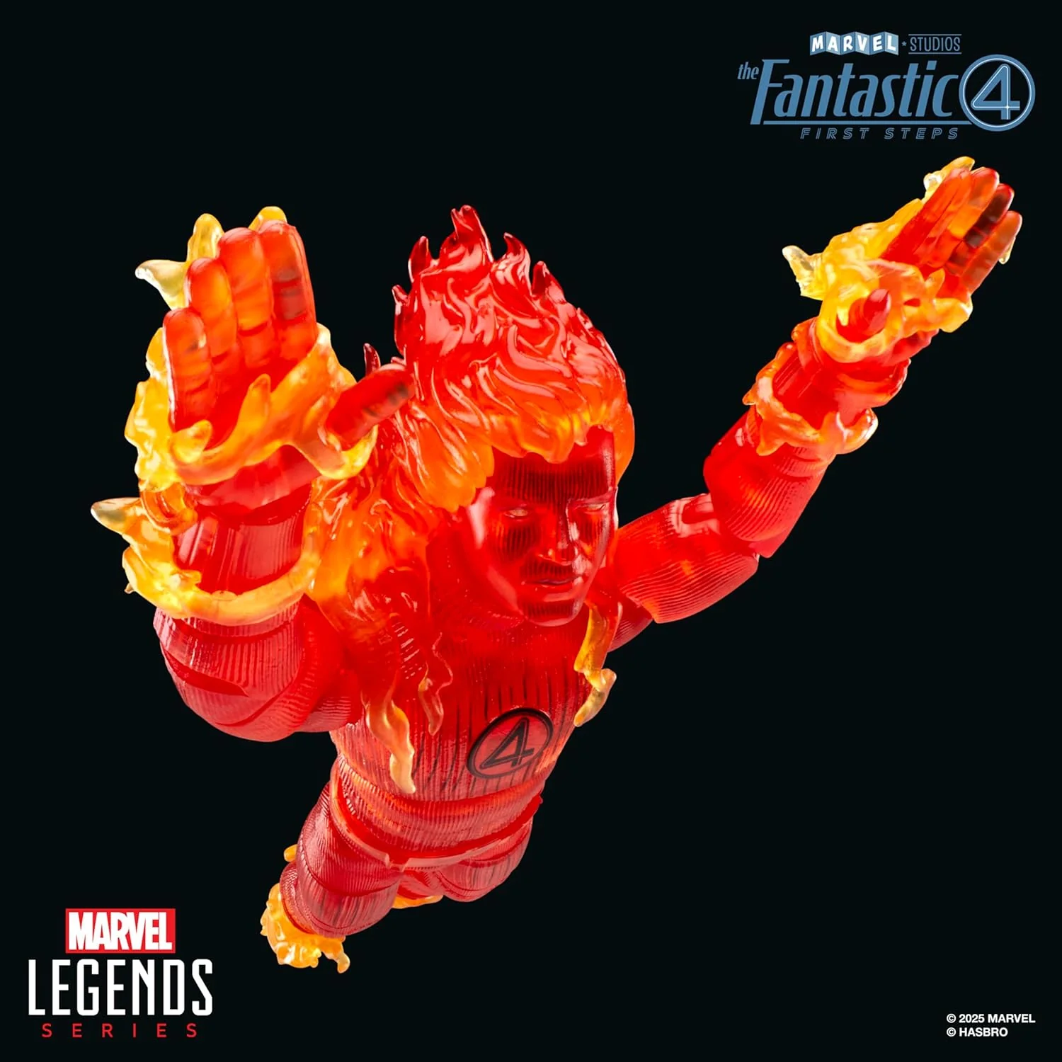 Marvel Legends The Fantastic Four: First Steps Human Torch 6" Action Figure - Image 10