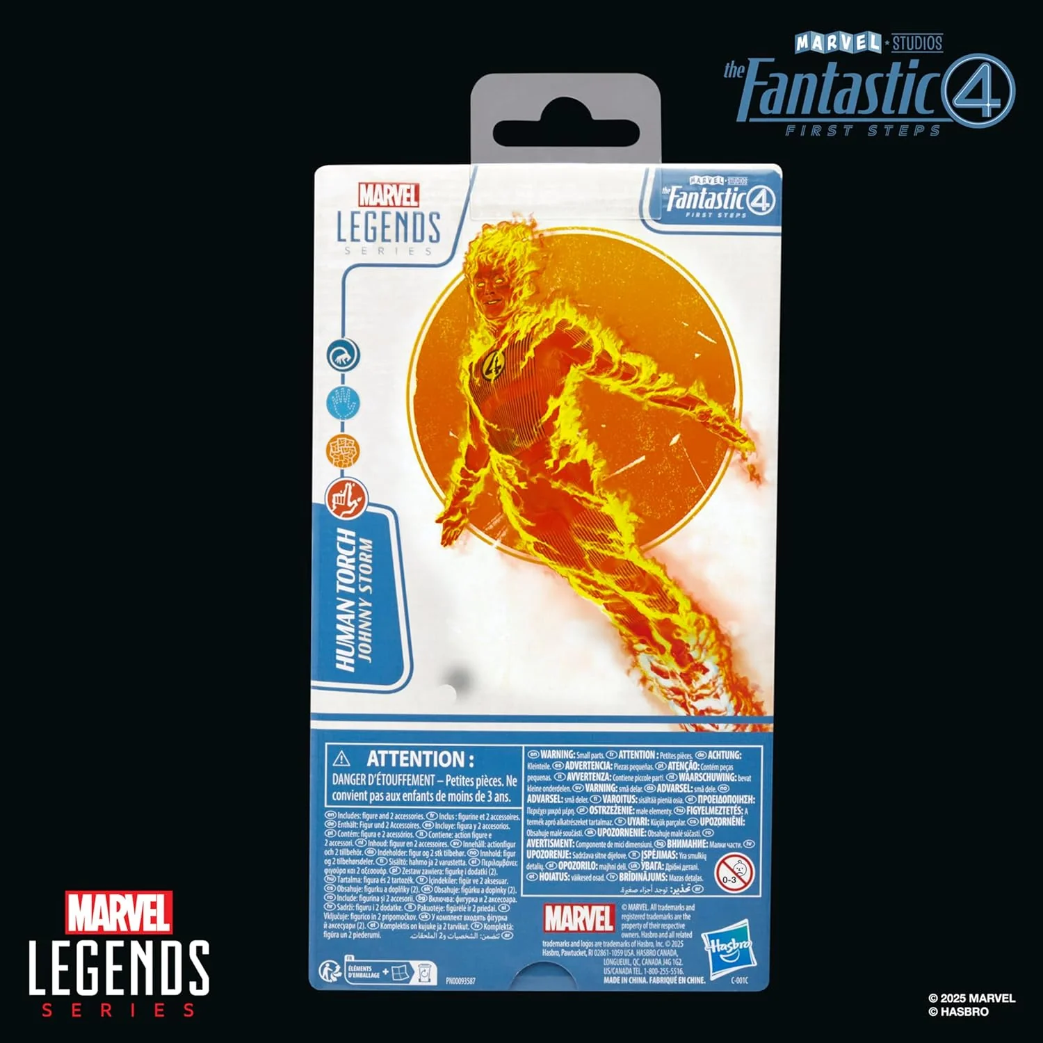 Marvel Legends The Fantastic Four: First Steps Human Torch 6" Action Figure - Image 3