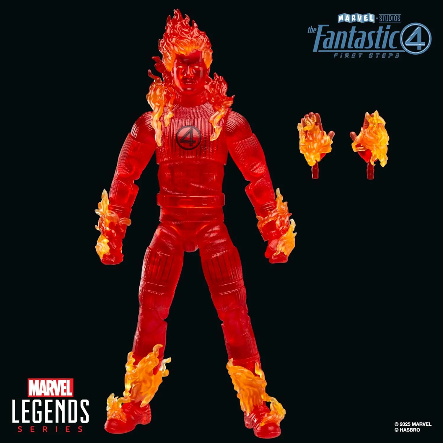 Marvel Legends The Fantastic Four: First Steps Human Torch 6" Action Figure - Image 5