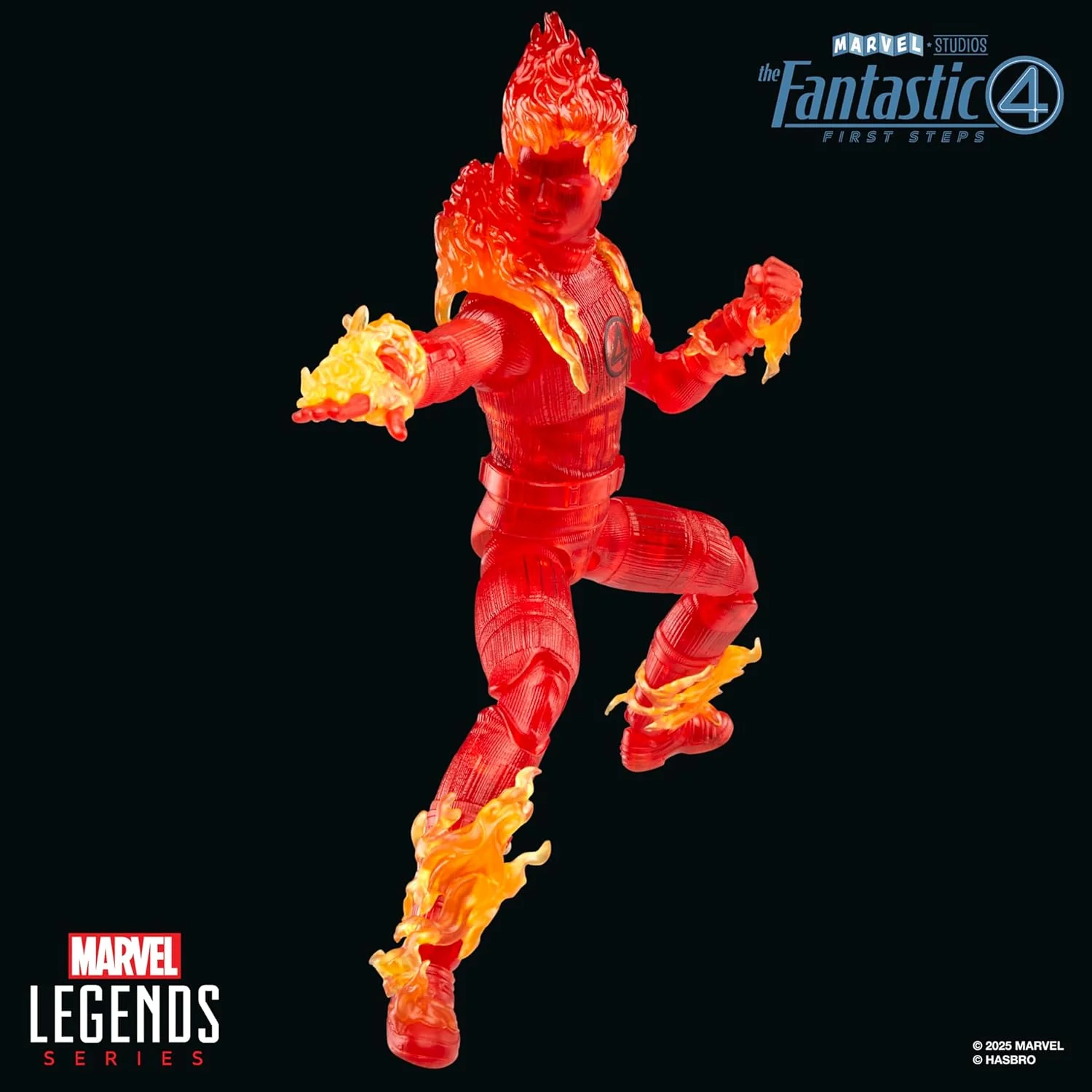 Marvel Legends The Fantastic Four: First Steps Human Torch 6" Action Figure - Image 6