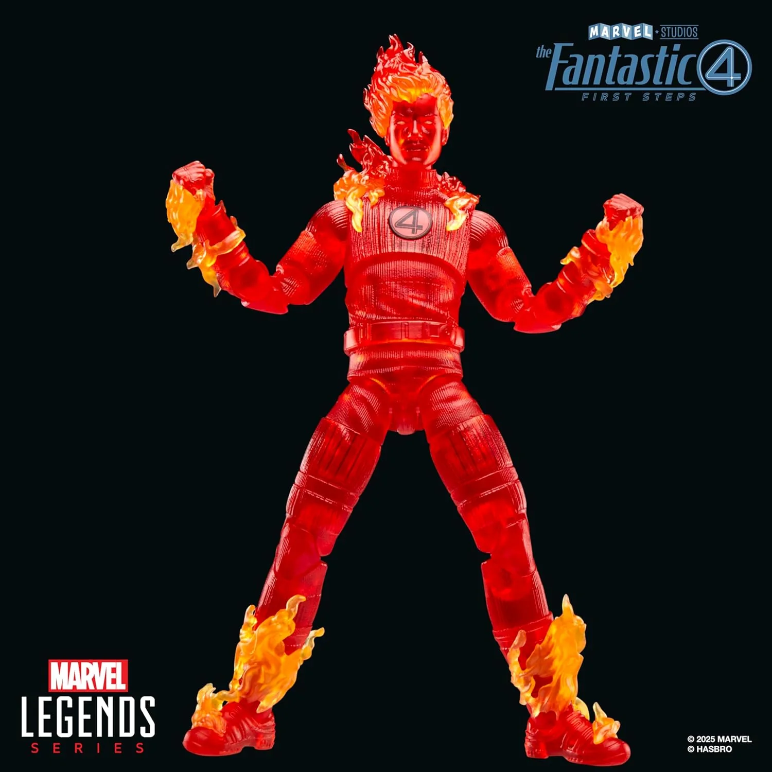 Marvel Legends The Fantastic Four: First Steps Human Torch 6" Action Figure - Image 8